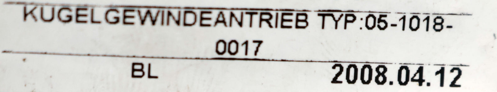 Bild des Artikels EISENMANN-U.-HOMMES-Kugelrollspindel-mit-einer-Mutter-Typ-05-1018-0017