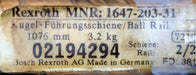 Bild des Artikels REXROTH-Kugelschiene-Ball-Rail-MNR:-1647-203-31-Länge-1076mm-unbenutzt