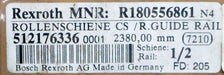 Bild des Artikels REXROTH-Rollenschiene-Roller-Rail-MNR:-R180556861-Länge-2380mm-unbenutzt