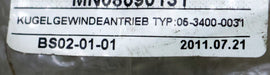 Bild des Artikels SZMICRON-Kugelrollspindel-mit-einer-Mutter-Typ-05-3400-0031-SpindelØ-40mm