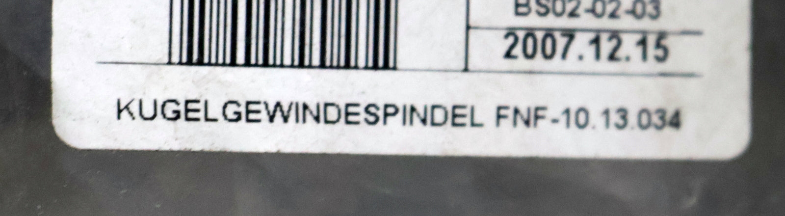 Bild des Artikels GFM-Kugelrollspindel-mit-einer-Mutter-Typ-FNF-10.13.034-SpindelØ-50mm-1-gängig