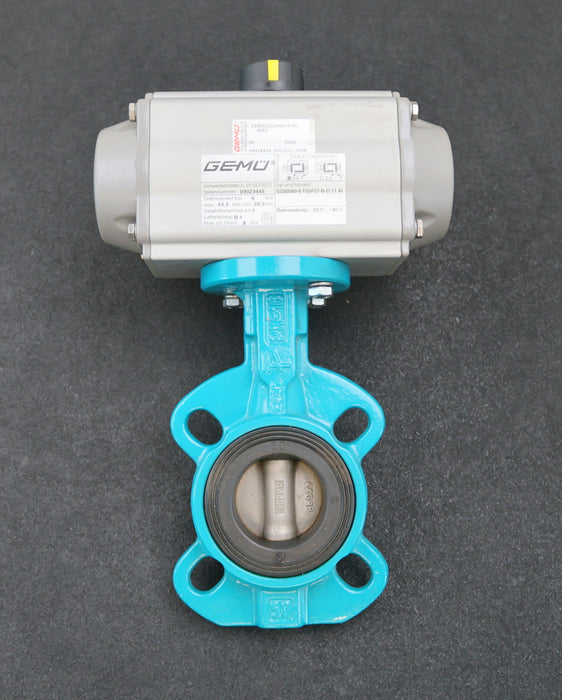 Bild des Artikels GEMÜ-Schwenkantrieb-mit-Absperrklappe-Typ-SC00060-6-Model-F05F07-N-D-11-AI