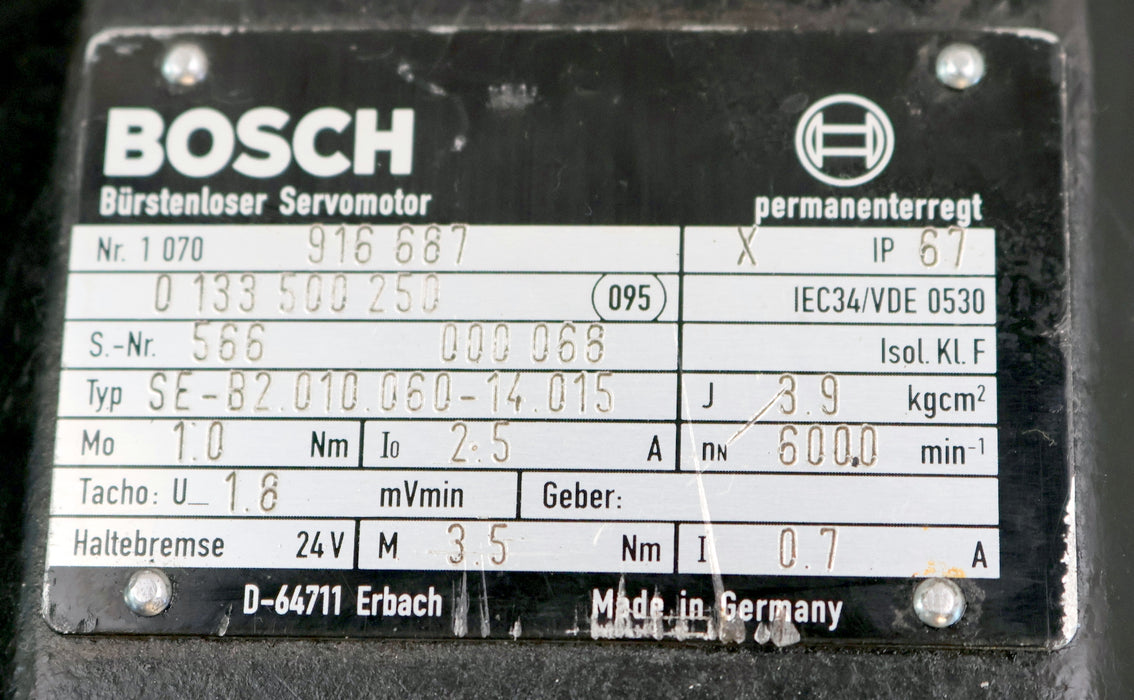 Bild des Artikels BOSCH-Servomotor-SE-B2.010.060-14.015-Nr.-1070916687-+-DG60-5LH2C0H00F01