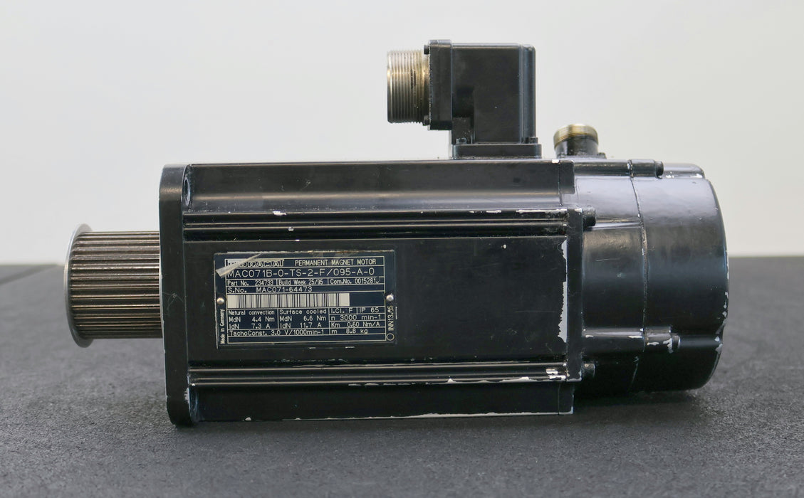 Bild des Artikels INDRAMAT-Servomotor-MAC071B-0-TS-2-F/095-A-0-Nr.-234733-n=-3000U/min-4,4Nm-7,3A