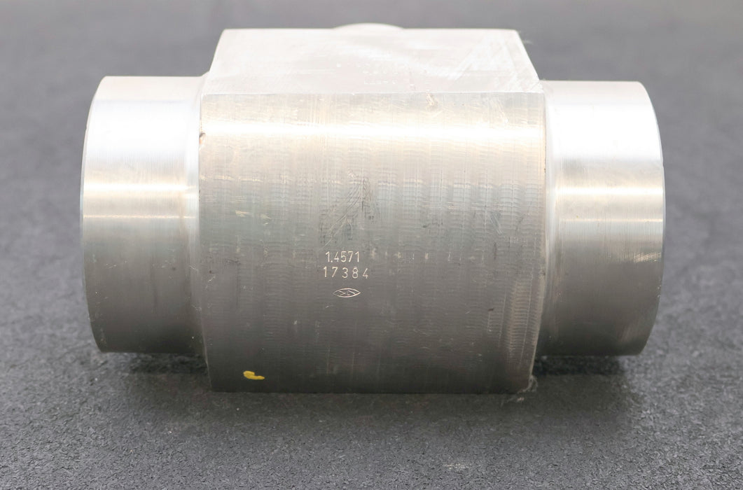 Bild des Artikels KG-Schweiß-T-Stück-nach-DIN2615-Abmessungen-88,9x2,9mm-Edelstahl-1.4571-V4A