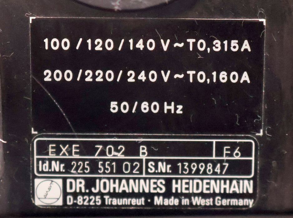 Bild des Artikels HEIDENHAIN-Encoder-Interface-EXE-702-B-ID.Nr.-225-551-02-100/120/140VAC-0,315A