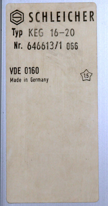 Bild des Artikels SCHLEICHER-Promodul-K-KEG-16-20-Nr:-646613-Anschlüsse-20-37-gebraucht