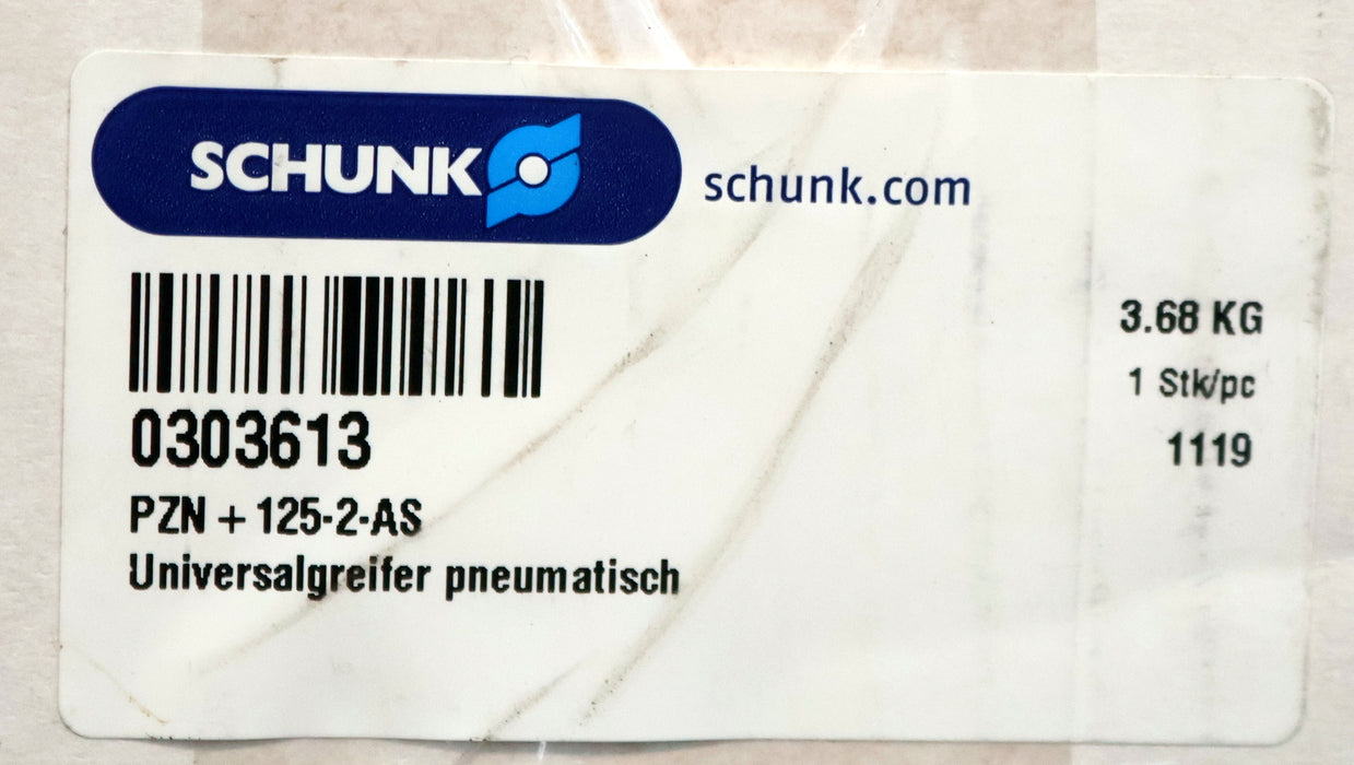 Bild des Artikels SCHUNK-pneumatischer-Universalgreifer-PZN-+-125-2-AS-0303613-unbenutzt-in-OVP