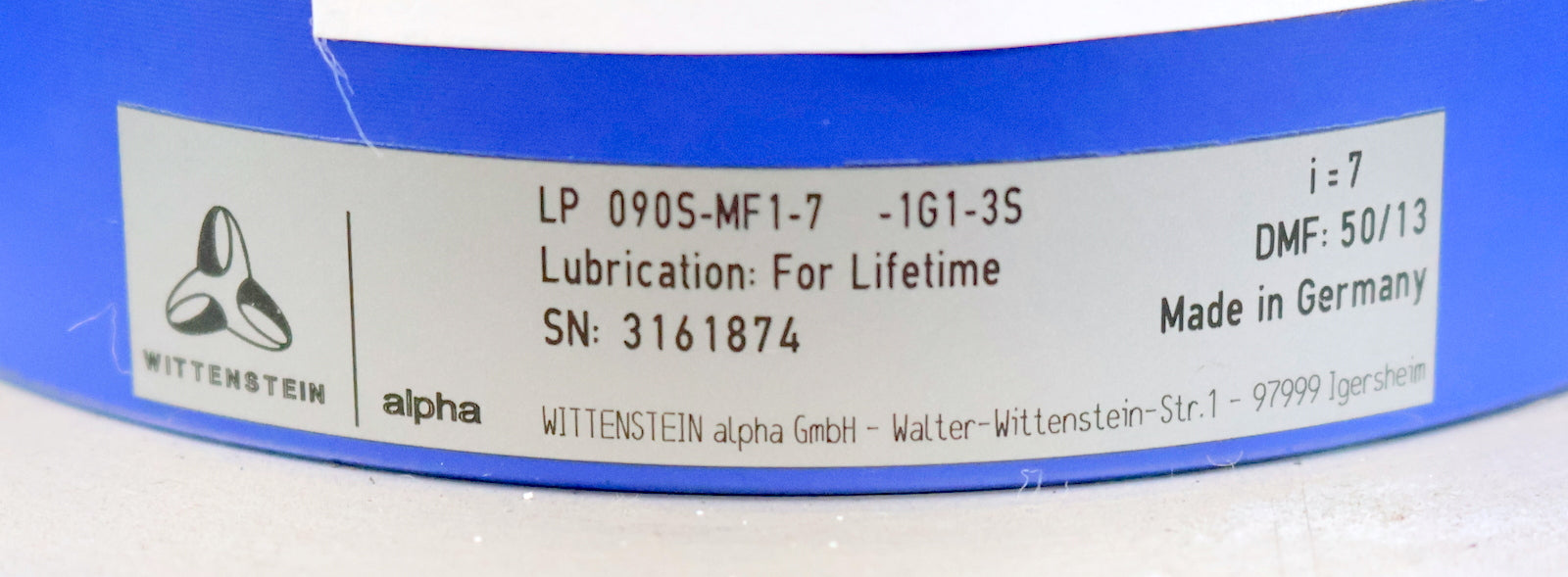 Bild des Artikels WITTENSTEIN-Planeten-Getriebe-LP-090S-MF1-7-1G1-3S-i=7-WellenØ-22mm-unbenutzt