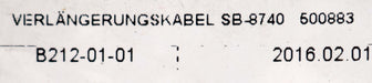 Bild des Artikels SBS-DYNAMIC-BALANCE-SYSTEM-Verlängerungskabel-SB-8740-Art.Nr.-500883-unbenutzt