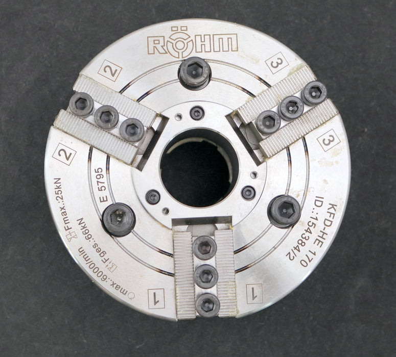 Bild des Artikels RÖHM-Kraftspannfutter-KFD-170/3HE-ZA140-Ident-Nr.-154384-0002-3-Backenfutter