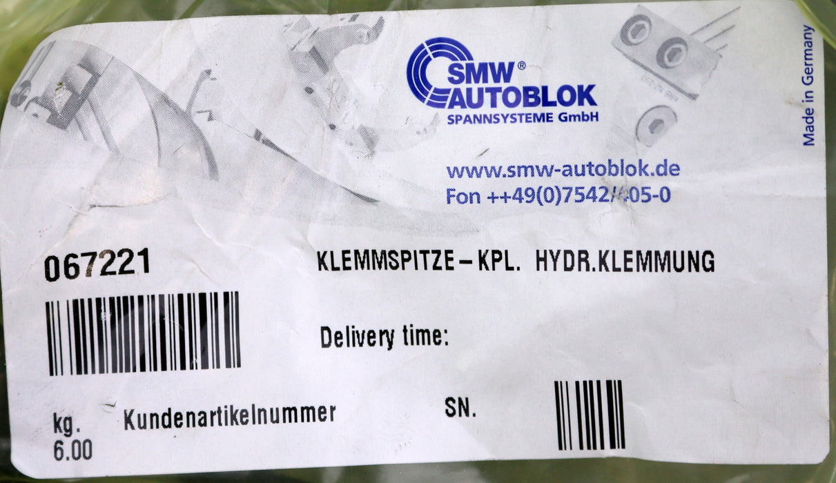 Bild des Artikels SMW-AUTOBLOK-hydraulische-Klemmspitze-komplett-Art.Nr.-067221-Fbet.-Max.-20kN