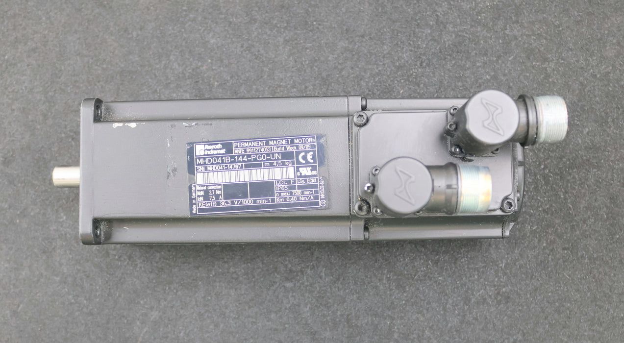 Bild des Artikels INDRAMAT-Servomotor-MHD041B-144-PG1-UN-Part.No.-R911274054-2,7Nm-7,5A-IP65