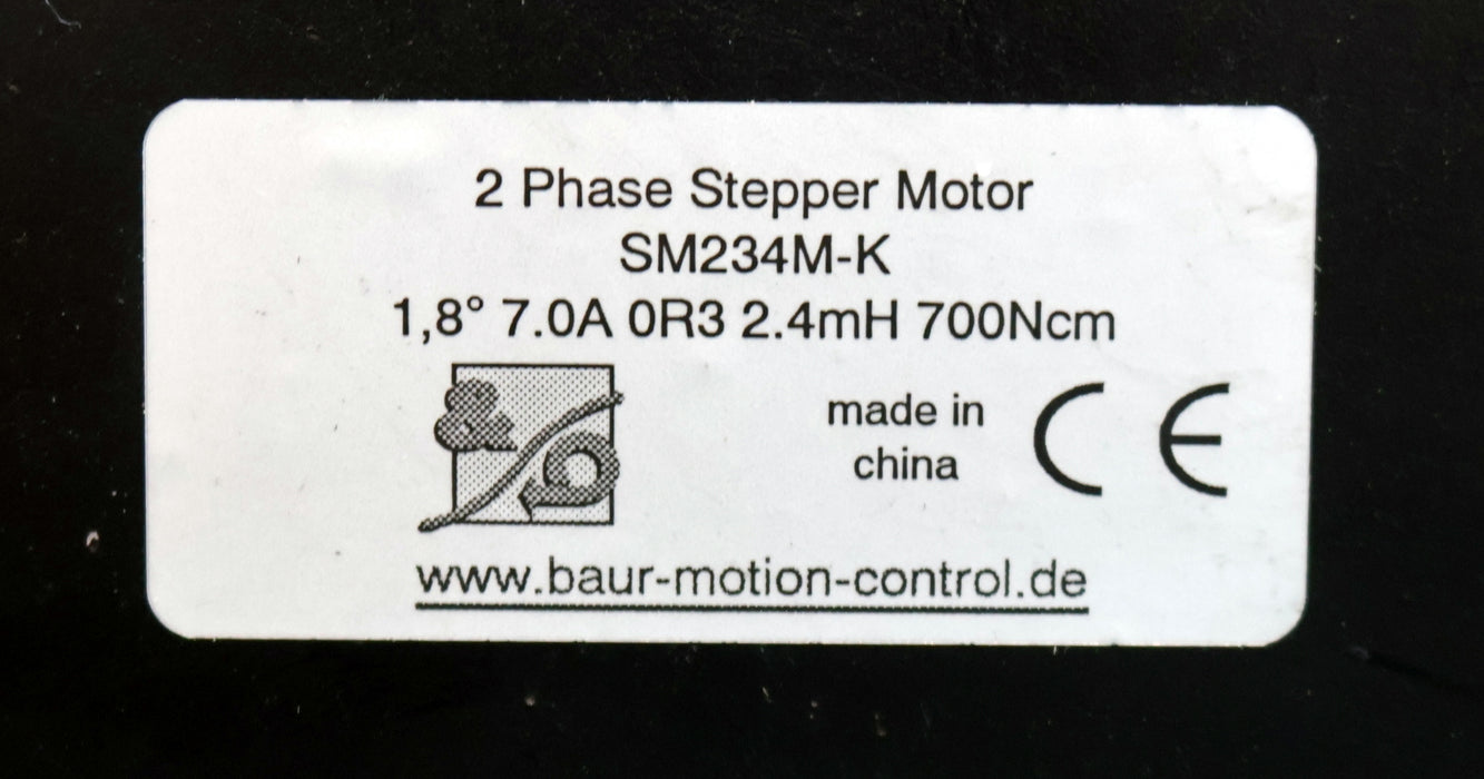 Bild des Artikels BAUR-MOTION-2-Phasen-Schrittmotor-SM234M-K-1,8°-7A-0R3-2.4mH-700Ncm