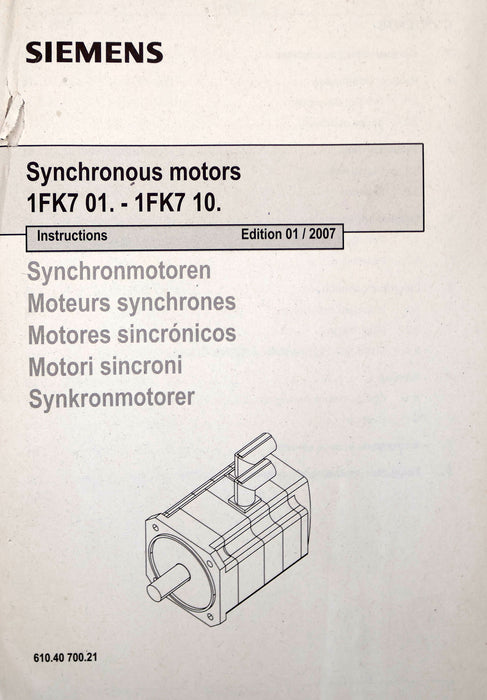 Bild des Artikels SIEMENS-SIMOTICS-3-Servomotor-1FK7042-5AF71-1EH0-Mo=-3Nm-MN=-2,3Nm