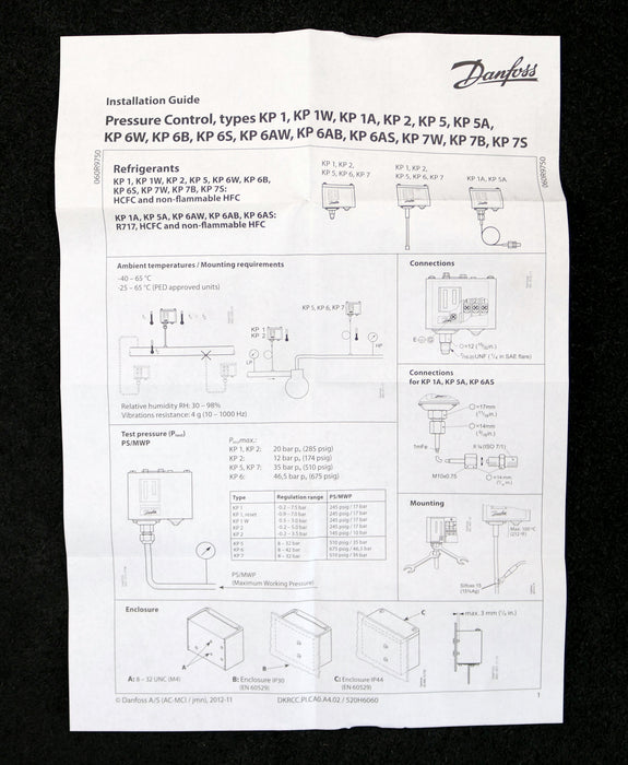 Bild des Artikels DANFOSS-High-pressure-control-Druckschalter-KP5-8-32bar-Anschluss-6mm-ODF