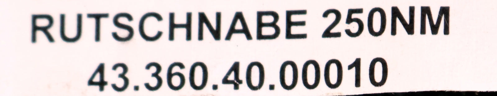 Bild des Artikels PRODAN-Rutschnabe-250Nm-Art.Nr.-43.360.40.00010-250Nm-mit-Riemenprofil-unbenutzt