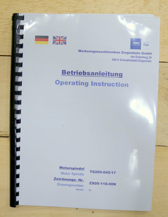 Bild des Artikels WMZ-17kW-Motorspindel-TS205-045/17-mit-SIEMENS-Torque-Motor-1FE1093-6WV11-1BB2