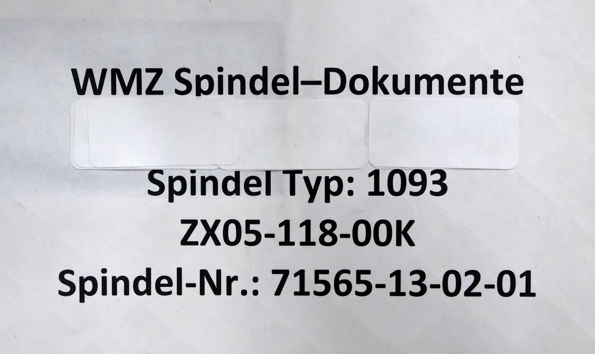 Bild des Artikels WMZ-17kW-Motorspindel-TS205-045/17-mit-SIEMENS-Torque-Motor-1FE1093-6WV11-1BB2