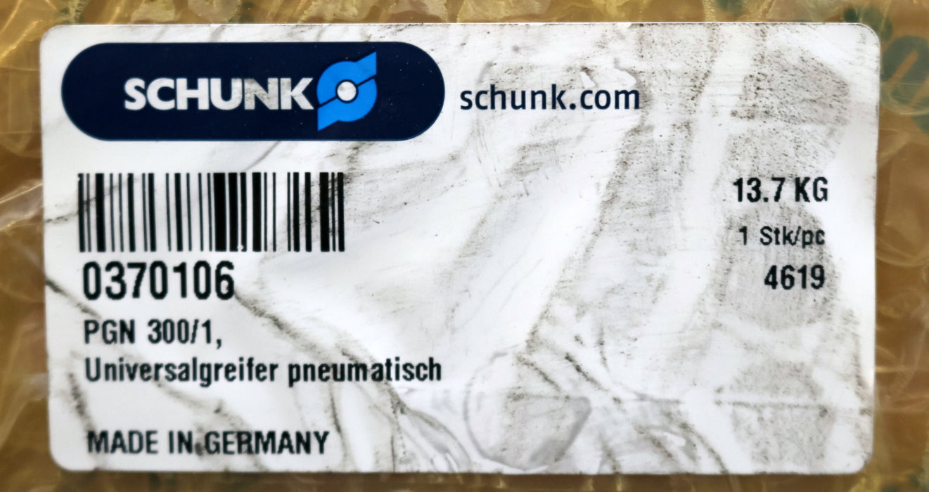 Bild des Artikels SCHUNK-Universalgeifer-pneumatisch-PGN-300-1-0370106-Hub-pro-Finger-35mm