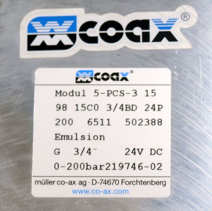 Bild des Artikels MÜLLER-COAX-hydraulisches-Magnetventil-Modul-5-PCS-3-1598-15C0-3/4BD-24P-2006511