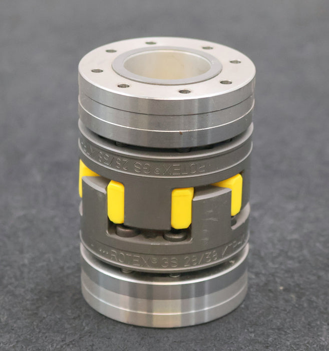 Bild des Artikels KTR-ROTEX-Klauen-Kupplung-komplett-GS-28/38-mit-Hülsen-NabenØ-20/32mm-unbenutzt