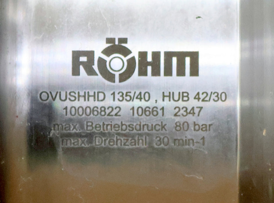 Bild des Artikels RÖHM-Doppelkolben-Spannzylinder-OVSHHD-135/40-Hub-42/30-Art.Nr.-10006822