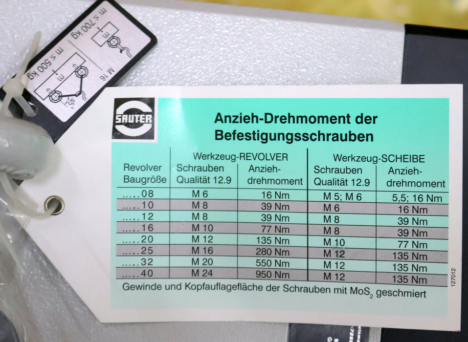 Bild des Artikels SAUTER-FEINMECHANIK-Werkzeug-Scheibenrevolver-mit-12-Positionen-Typ-0.5.440.225