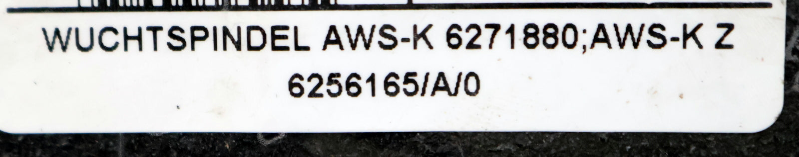 Bild des Artikels HOFMANN-Wuchtspindel-AWS-K-6271880-AWS-K-Z-6256165/A/0-unbenutzt