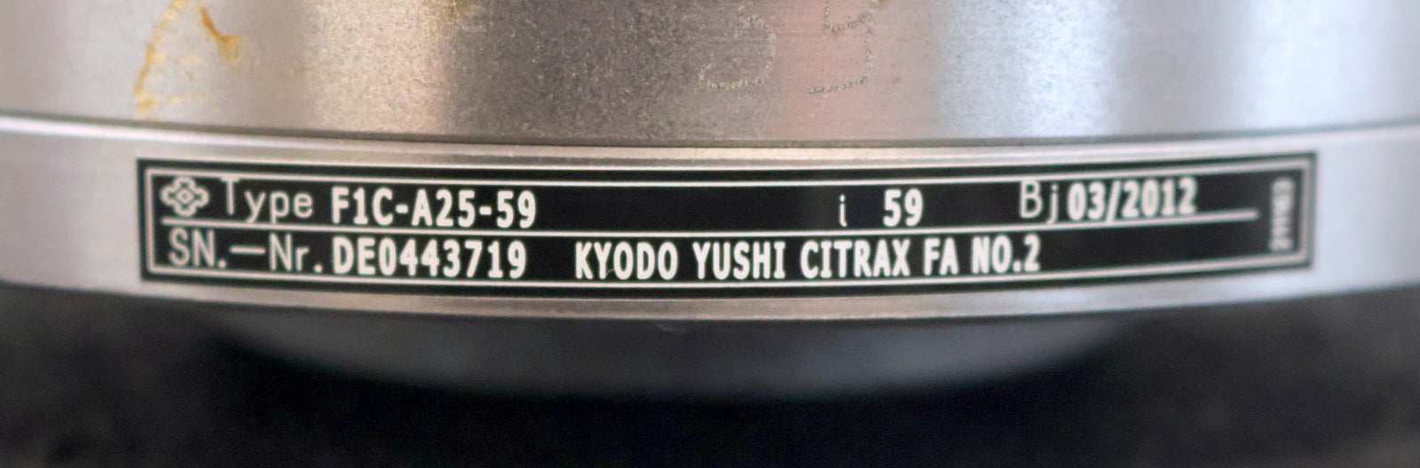 Bild des Artikels SUMITOMO-Fine-Cyclo-Getriebe-i=-59-Type-F1C-A25-59-mit-Bedienanleitung-