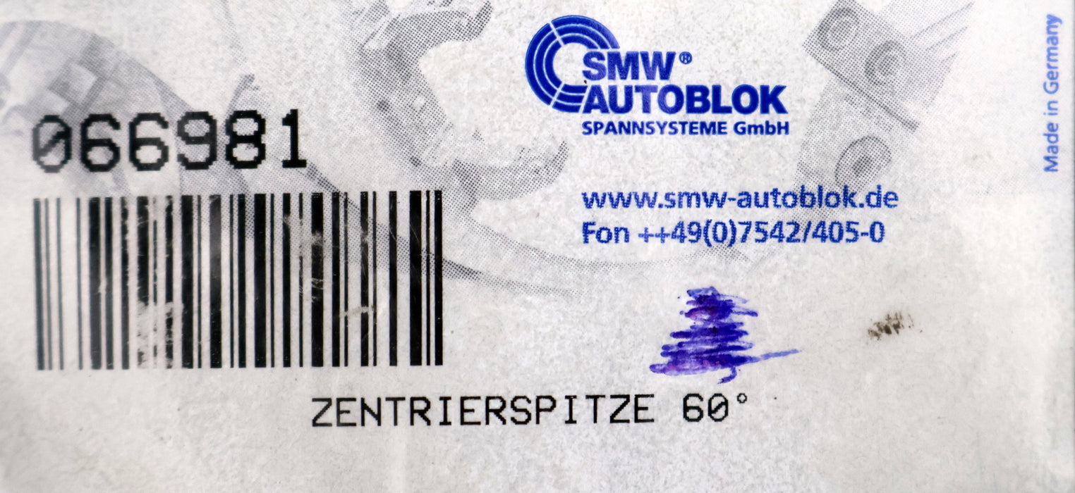 Bild des Artikels SMW-AUTOBLOK-Zentrierspitze-60°-Art.Nr.-066981-abgeflachte-Spitze