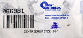 Bild des Artikels SMW-AUTOBLOK-Zentrierspitze-60°-Art.Nr.-066981-abgeflachte-Spitze
