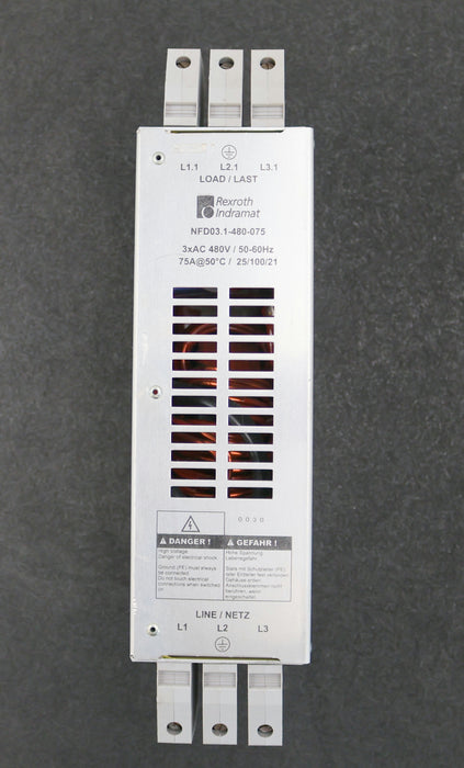 Bild des Artikels REXROTH-INDRAMAT-Power-Line-Filter-NFD03.1-480-075-3x480VAC-50-60Hz-75A