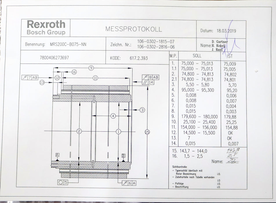 Bild des Artikels FIVES-LANDIS-Schleifspindel-komplett-LH-für-LANDIS-s/n-567-x-Nr.-MS02004400