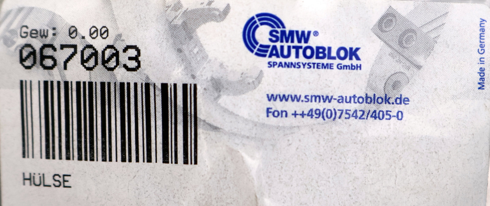 Bild des Artikels SMW-AUTOBLOK-Hülse-Art.Nr.-067003-unbenutzt