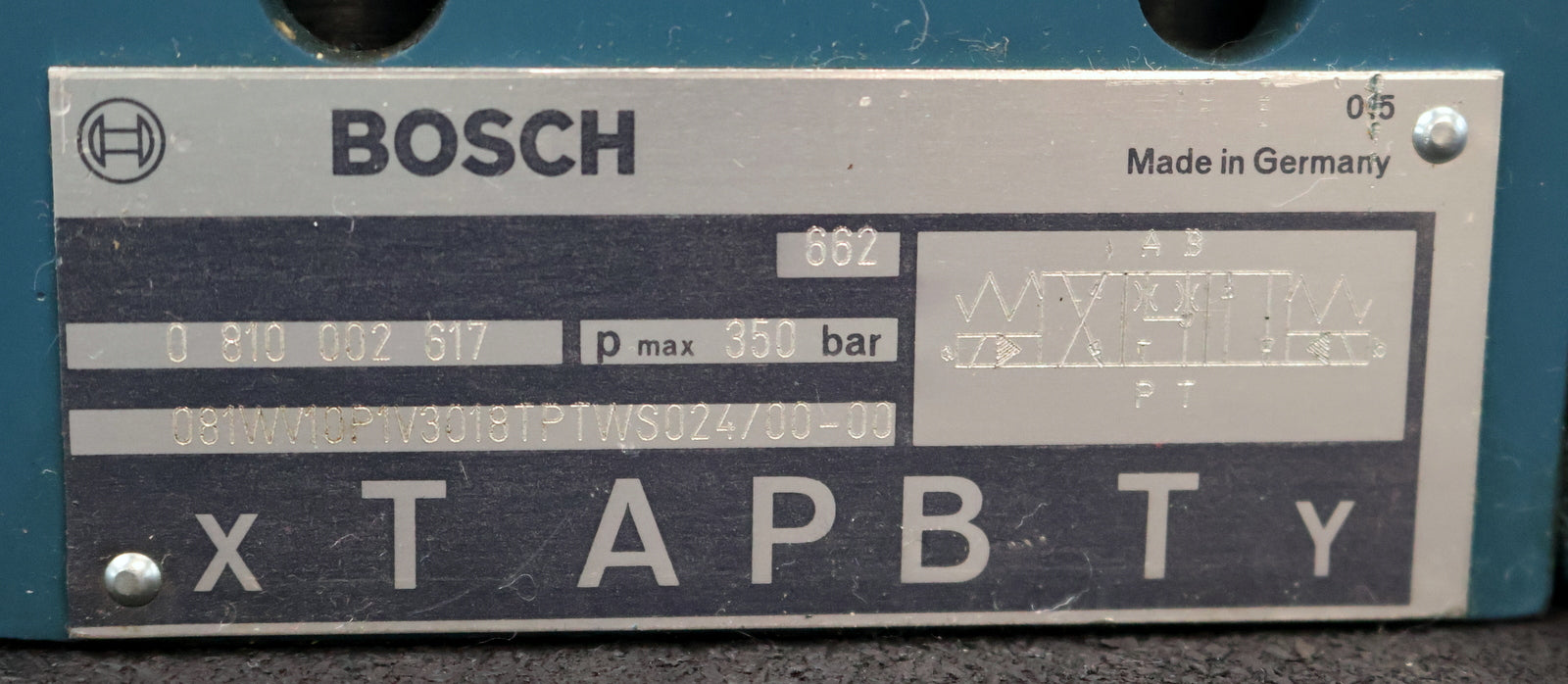 Bild des Artikels BOSCH-Hydraulikventileinheit-Art.Nr.-0810091240-081WV06P1V1018WS024/00D0