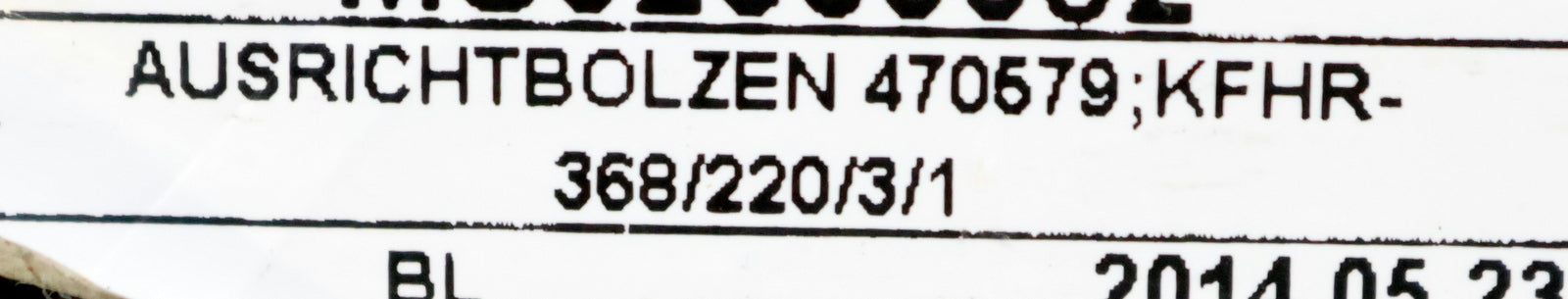 Bild des Artikels RÖHM-Ausrichtbolzen-Art.Nr.-470579-KFHR-368/220/3/1-unbenutzt