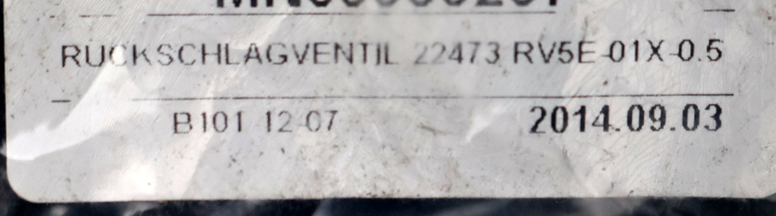 Bild des Artikels HYDAC-Rückschlagventil-RVM06020-01-C-N-0,5-unbenutzt