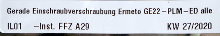 Bild des Artikels ERMETO-9x-Gerade-Einschraubverschraubung-GE22-PLM-ED-unbenutzt-Gewicht-920g