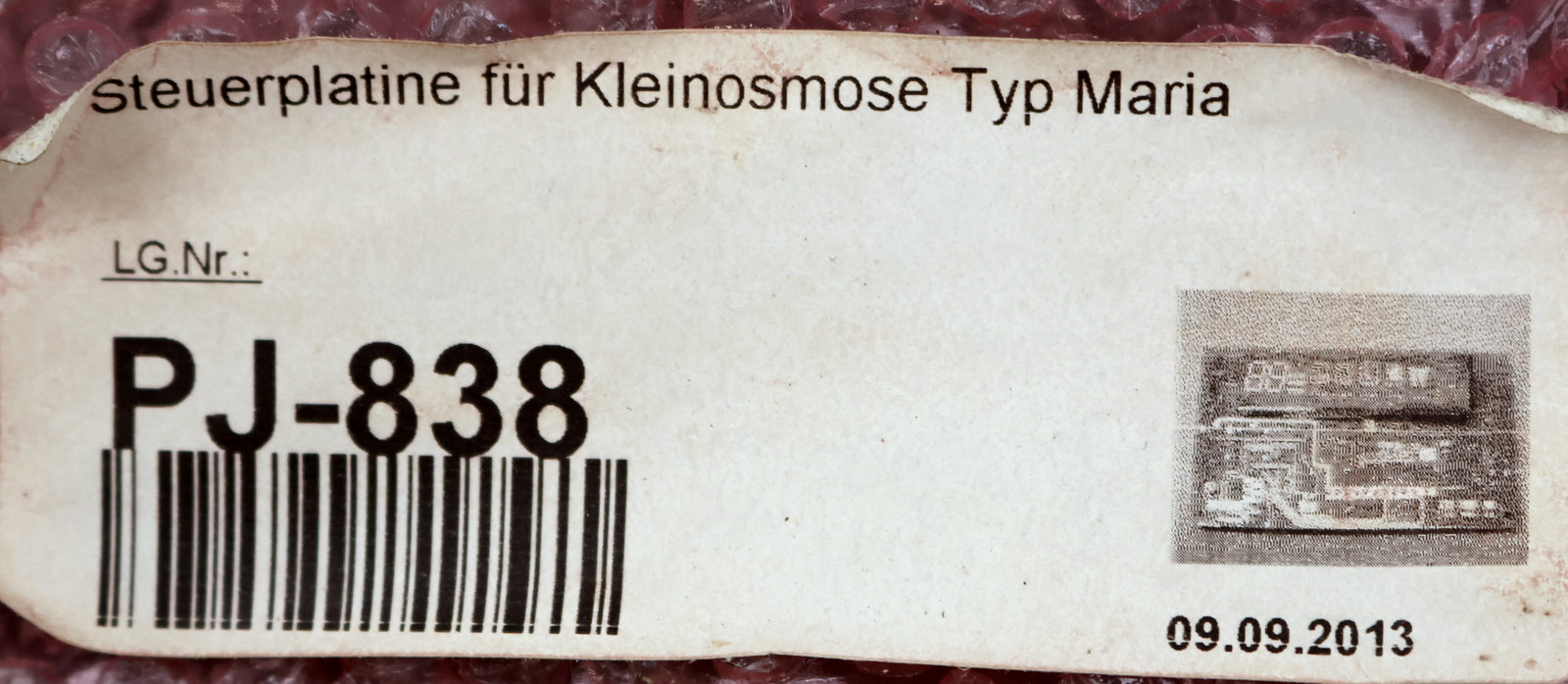 Bild des Artikels Steuerplatine-für-Kleinosmoseanlage-Typ-Maria-Platine-B400G-102-PJ-838-unbenutzt