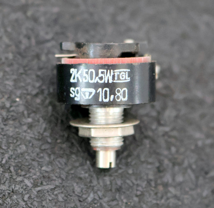 Bild des Artikels VEB-DDR-Messdrahtdrehwiderstand-2K5-0,5W-2500-Ohm-sg-10,80-gebraucht