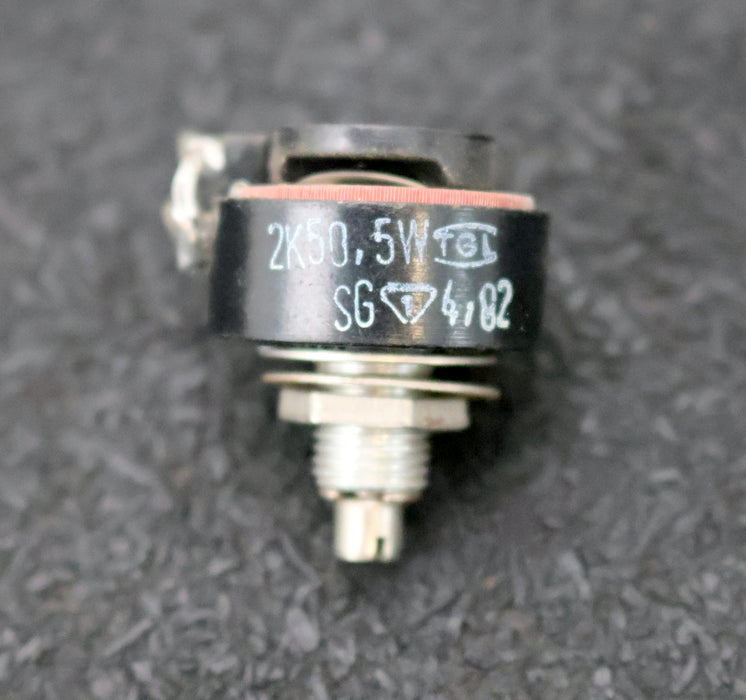 Bild des Artikels VEB-DDR-Messdrahtdrehwiderstand-2K5-0,5W-2500-Ohm-sg-4,82-gebraucht