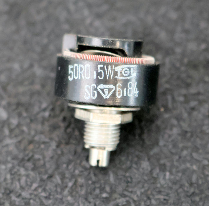 Bild des Artikels VEB-DDR-Messdrahtdrehwiderstand-50R-0,5W-50-Ohm-sg-6,84-gebraucht