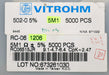 Bild des Artikels VITROHM-800x-SMD-Widerstand-5,1MΩ-RC-06-1206-5100000-Ohm-Model-502-0