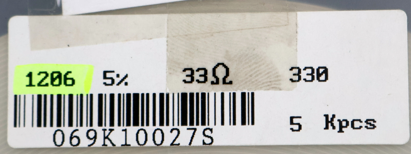 Bild des Artikels PDC-4900x-SMD-Widerstand-33Ω-1206-33-Ohm-Model-CP25/FCR06-J-T-330-069K10027S
