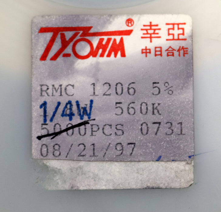 Bild des Artikels TYOHM-1000x-SMD-Widerstand-560kΩ-1/4W-560000-Ohm-Model-RMC1206