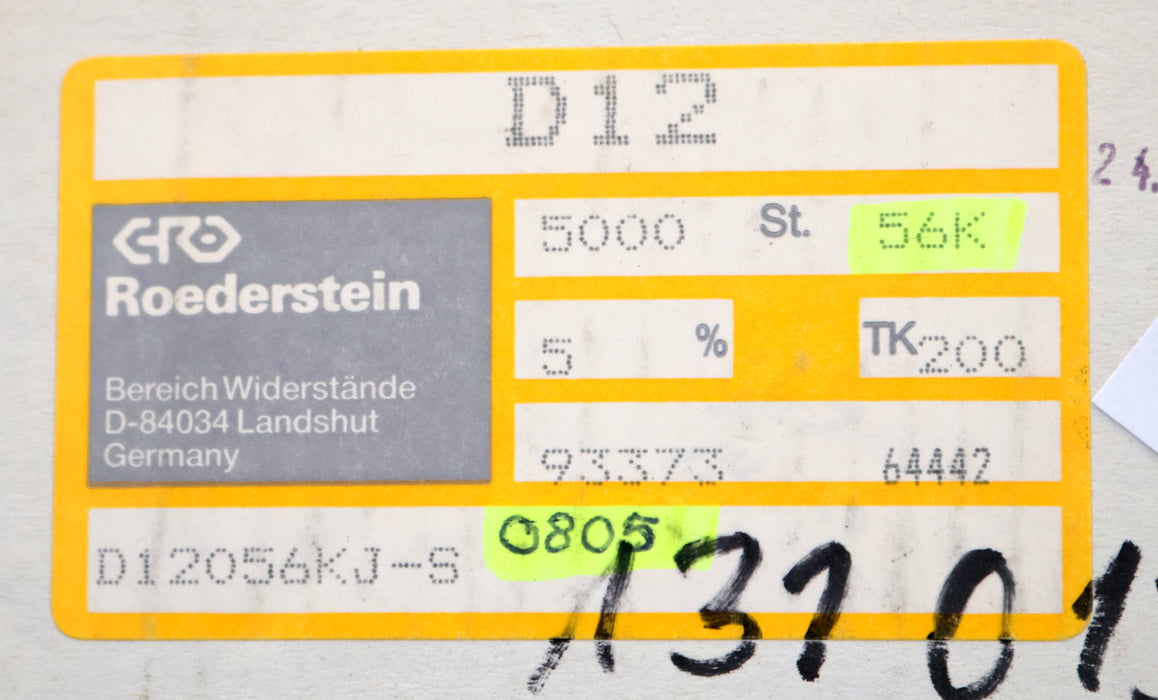 Bild des Artikels EPCOS-1000x-SMD-Widerstand-56kΩ-0805-D12-56000-Ohm-Model-D12056KJ-S