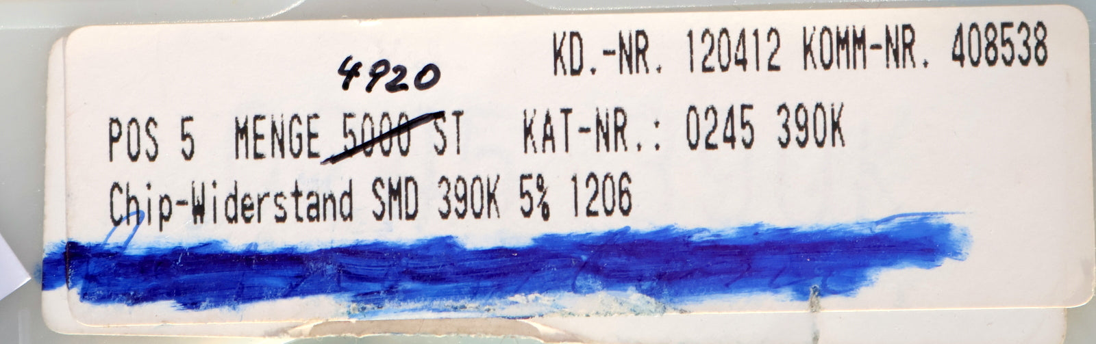 Bild des Artikels BOURNS-3000x-SMD-Widerstand-390kΩ-1206-390000-Ohm-Model-CR1206JW394E