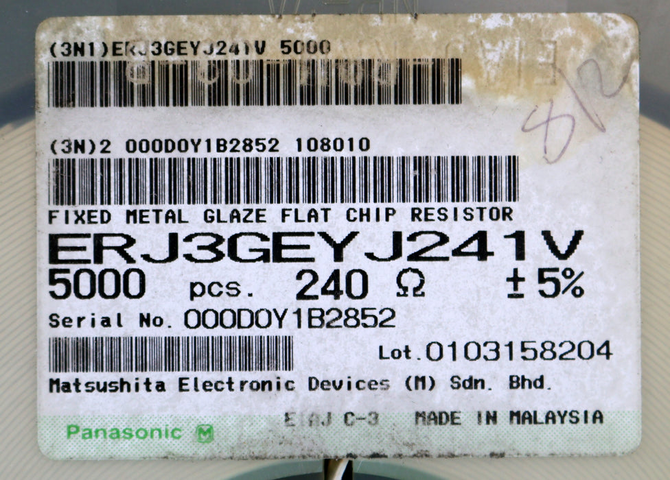 Bild des Artikels PANASONIC-5000x-SMD-Widerstand-240Ω-0103158204-240-Ohm-Model-ERJ3GEYJ241V