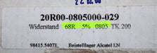 Bild des Artikels VISHAY-5000x-SMD-Widerstand-68Ω-CRCW0805-RT1-68-Ohm-Model-03020459.01